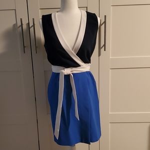 DVF Gracie sleeveless wrap dress